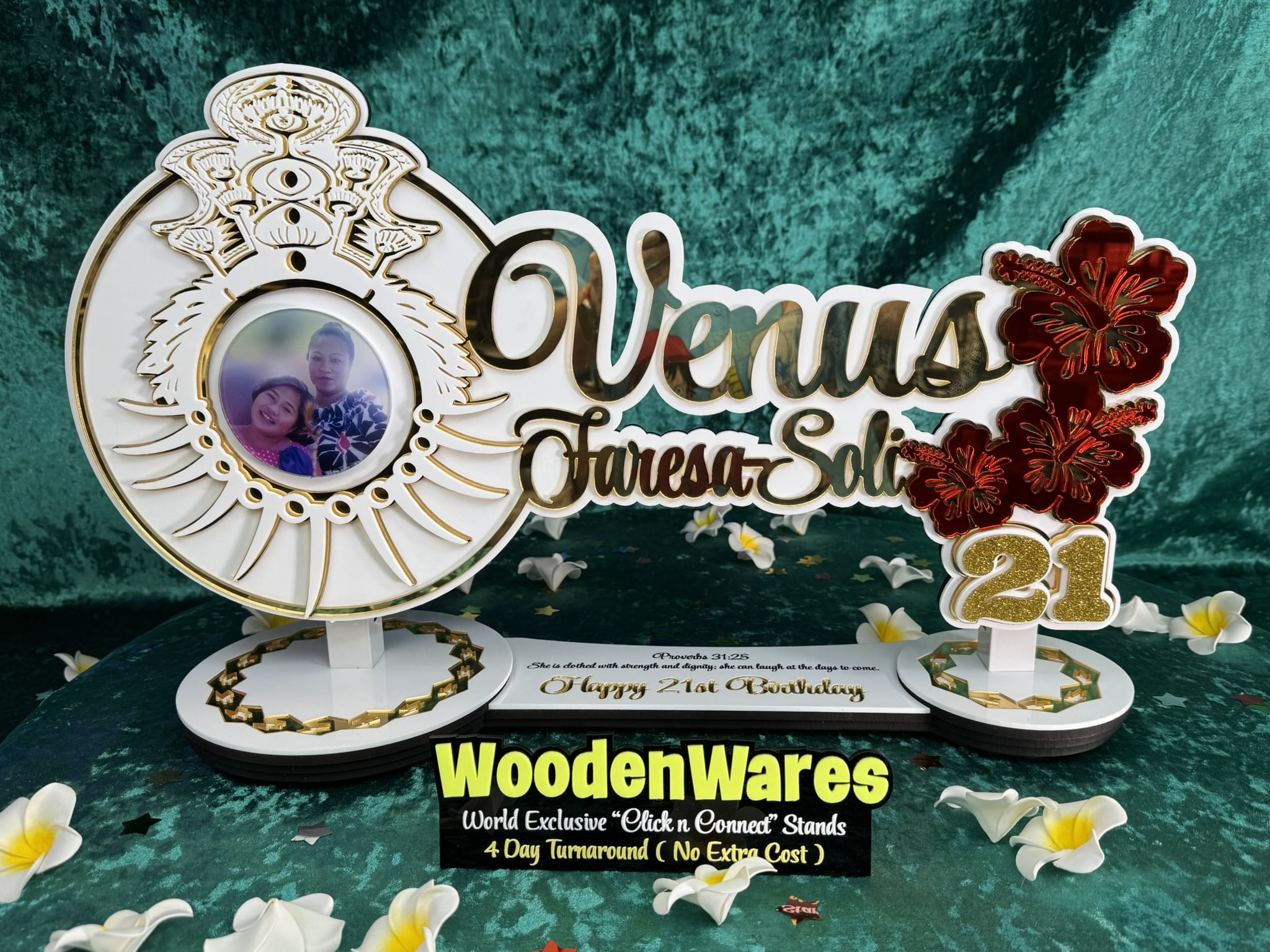 Upscale with Ula Nifo & Tuiga and Red Hibiscus – $640