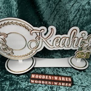 Artisan wooden birthday key