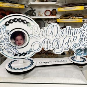 Handcrafted ornate birthday key