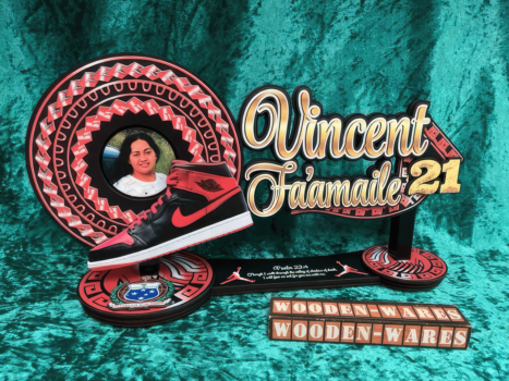 Intricate wooden pattern design