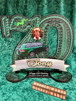 70th birthday car & horse design