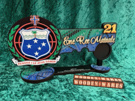 Blue Samoan emblem artwork