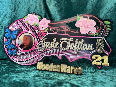 Birthday key with intricate carvings