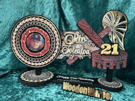 Handmade wooden birthday key