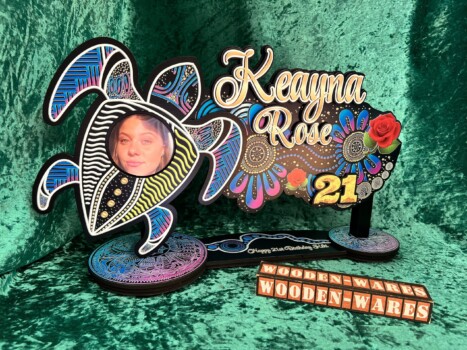 Artisan carved birthday key