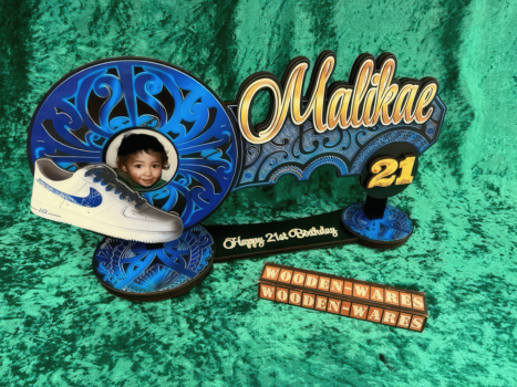 Engraved Maori wooden design