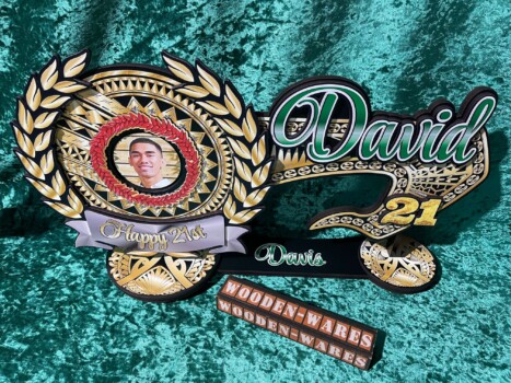 Traditional Maori wooden artwork