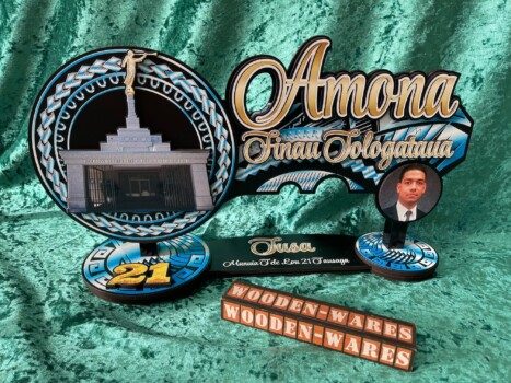 Handcrafted Samoan woodenwares design