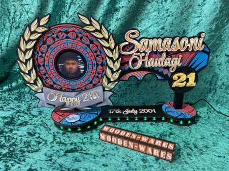 Tuvalu-inspired wooden carving