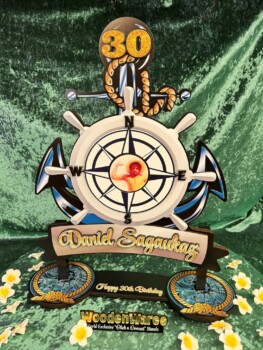 Traditional patterned birthday key