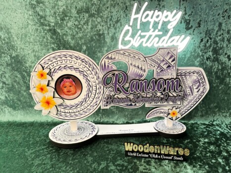 Glossy wooden birthday key